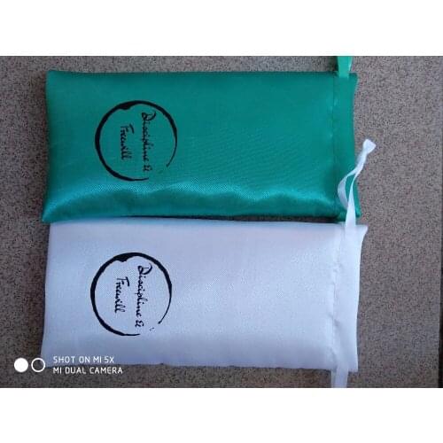 100pcs High quality satin drawstring bags 9*18cm jewelry bags wholesale dust bag glasses bag for gift packaging free shipping