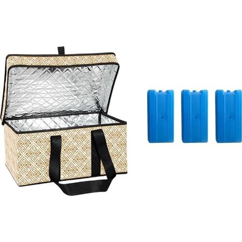 Cmk Thermo Multi-Purpose Picnic Bag 3 Pcs Ice Battery Orange