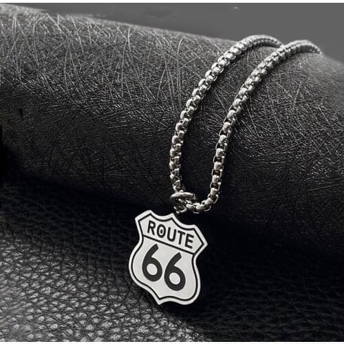 Fashion Titanium Steel Digital Pendant Popular Simple All-match Necklace for Men and Women Hot Sale