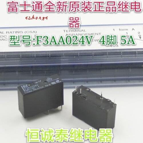 New Original Relay F3AA024V 24V DC24V 3A5A 4 Foot F3AA024E Normally Open