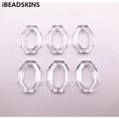 New arrival 34x23mm 200pcs clear Acrylic oval shape beads for stud earrings/earrings accessories/Earring parts/ jewelry DIY