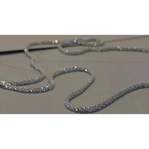 Short Sliver Color Starry Collar Choker Necklace For Women Two Ways To Wear Clavicle Chain Necklace Fashion Femme Jewelry Gift