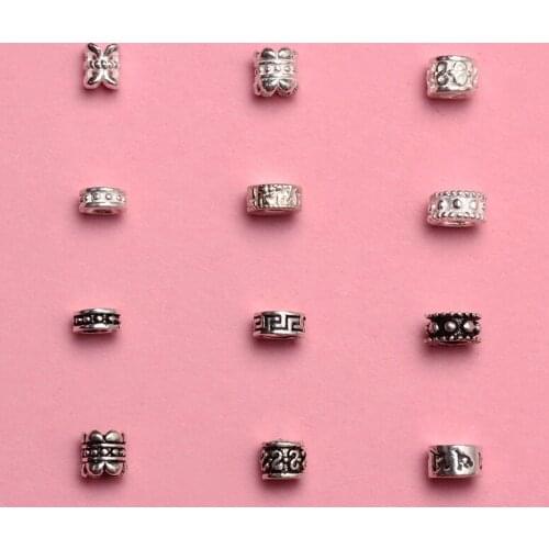 S925 Thai silver spacer spacer sterling silver spacer spacer DIY handmade beaded rosary beads jewelry accessories