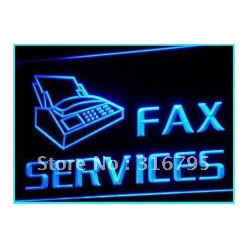 I149 OPEN Fax Services Shop Ads Ad Display Light Signs On/Off Switch 20+ Colors 5 Sizes