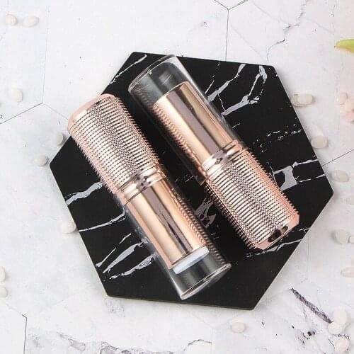 Rose Gold Empty Matte Lipstick Tube Containers Maquiagem Korean Fashion Makeup Rouge Batom Packaging Travel Bottle 20pcs/lot