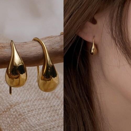 Retro Water Drop Dangle Earrings For Women Girls Elegant Temperamental Classic Style Earrings Party Fashion Jewelry Gifts