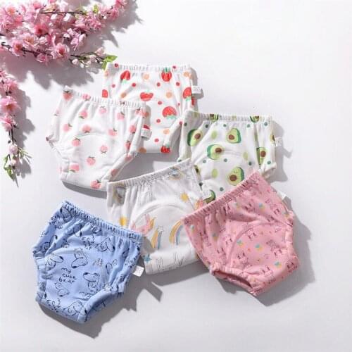 Six Layer Gauze Waterproof Baby Potty Training Pants Reusable Washable Diaper Pants Baby Children Pure Cotton Training Pants