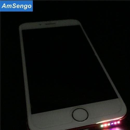 SZYSGSD LED Light Smart Phone LED Flash Light for Iphone 6 6s 7 7 Plus For iPhone 8 8 Plus Colorful Bottom Led Light Music Lamp