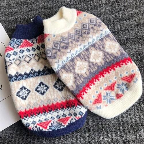 Dog Sweater Winter Dog Clothes Christmas Pet Clothing New year Dog Coat Cat Chihuahua Yorkie Pomeranian Schnauzer Pug Costume
