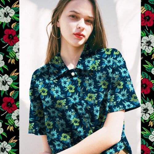 Floral mulberry spun silk fabric,herringbone pattern,black,navy,sewing for dress,skirt,jumpsuit,cheongsam,craft by the yard