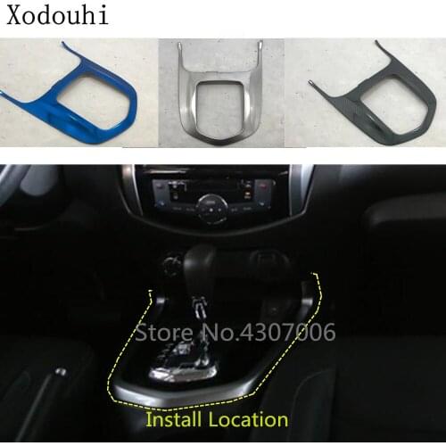 Car Styling Cover Stick Inside Inner Middle Shift Stall Paddles Cup Switch Frame Trim For Nissan Terra 2018 2019 2020