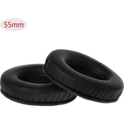 2PCS Universal Headphone Foam Ear Pads Cushion Earpad Soft PU Replacement for Sony AKG Sennheiser ATH Philips Headphones