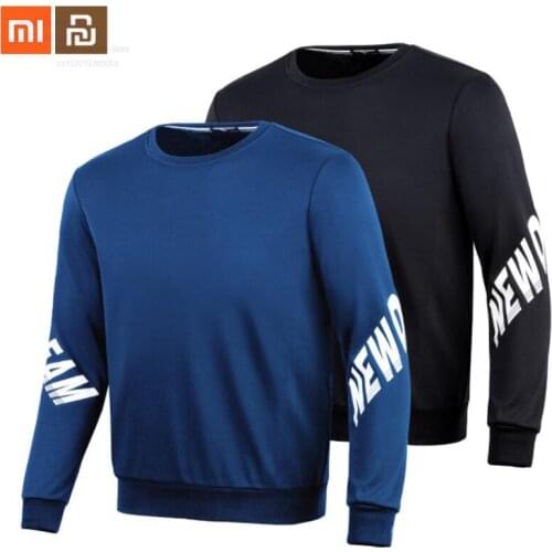 Xiaomi mijia mens super soft velvet round neck sweater soft and comfortable fashion Yinghua mens long-sleeved sweater smart