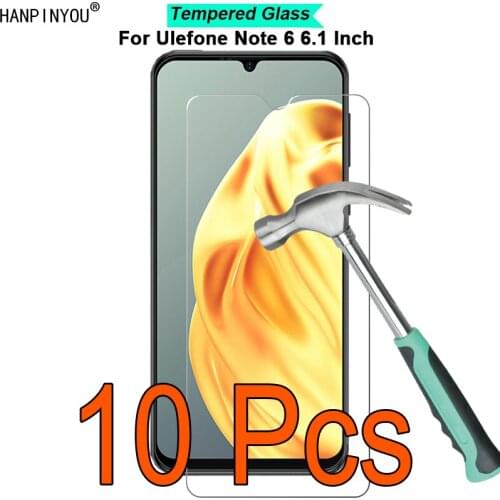 10 Pcs/Lot For Ulefone Note 6 Note6 9H Hardness 2.5D Ultra-thin Toughened Tempered Glass Film Screen Protector Protect Guard