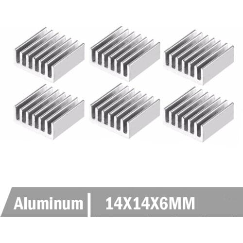 100PCS Lot Aluminum Heat Sink Computer VGA Card for Xbox360 PS Video Memory Cooling Cooler Heatsinks 14x14x6 MM