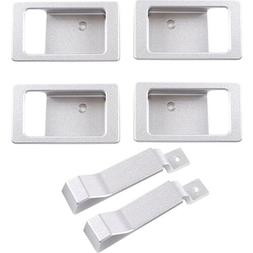 2 Set Car Accessories: 1 Set Car Inside Door Bowl Decoration Cover & 1 Set Door Latch Handle Decoration Cover