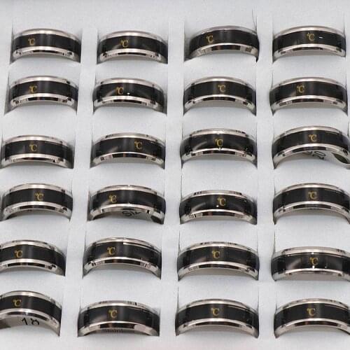 Wholesale 36pcs/Lots Temperature Ring Stainless Steel Mood Emotion Feeling Intelligent Temperature Sensitive Rings for Women Men