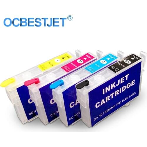 4Colors/Set T0731N-T0734N Refillable Ink Cartridge For Epson TX100 TX200 TX209 TX300F TX400 TX409 TX550W TX610 C79 CX8300 CX5500