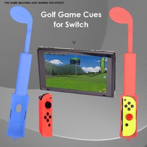 Golf Clubs Grip For Nintendo Switch Joycon Golf Clubs Controller Gaming Handle Grips Game For Nintend Console Accessories