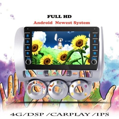Android 10 Car Auto Radio For Honda Jazz City 2002 2003 2004 2005 2006 2007 Multimedia Player Navigation GPS 2 din DVD Head Unit