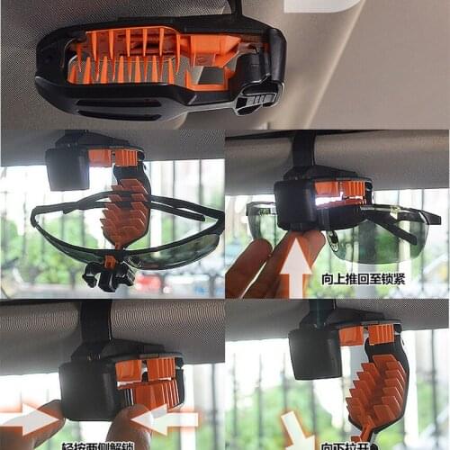 Car Sun Glasses Visor Sunglass Clip Spectacle Frame Auto Fastener Clamp Vehicle Eye Glasses Ticket Holder