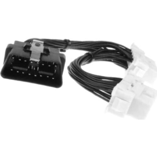 Car OBDII OBD 2 1 TO 2 Y Cable Female 16 Pin Splitter Extension Auto Car Connector Extension Cable Adapter