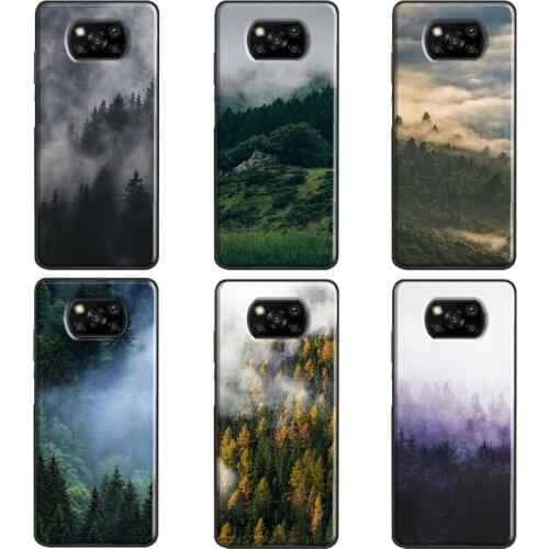 Forest Cloud Pattern For Xiaomi Mi 11 Ultra Mi Note 10 Lite Mi 10T Pro Case For POCO X3 Pro F2 F3 M3 Pro Cover