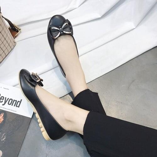 Spring autumn Women flat shoes Solid color soft soles comfortable skin-friendly non-slip elegant fashion platform shoes U19-82