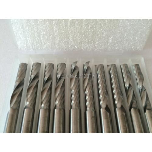 10pcs 8X28mm Single Flute Engraving CNC Router Bits Router Tool for Wood Cutting/Milling, 2d Carbide Endmill Cutter Tool