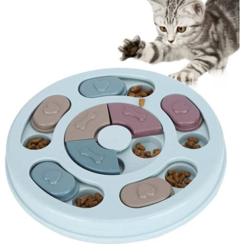 Dog Toy Dog Slow Feeding Plate Cat Food Dispenser Tray Pet Interactive Puzzle Feeder Toys Increase Puppy IQ Pet Cat Dogs Trainin