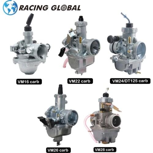 ALCON-Motorcycle VM16 22 26 DT125 Mikuni Carburetor 20mm 26mm 28mm 30mm 32mm For 110cc-250cc Dirt Pit Bike ATV Quad Racing