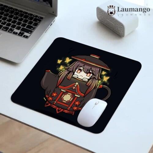 Computer Mat Anime Mouse Pad Anime Mouse Computer Gamer Desk Genshin Impact PC Gamer Mousepad Keyboards Accessories Mice Small