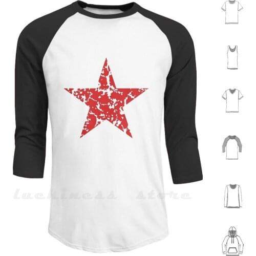 Red Star Vintage Hoodie Long Sleeve Ussr Soviet Union Communism Cuba Revolution Red Army Che Guevara Socialism Russia