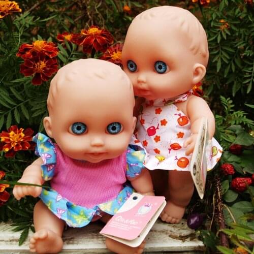 21cm Cute Kids Baby Big Glue Eyes Soft Doll Can Bath Into Water Mini Palm Cute Children Birthday Gift Collection