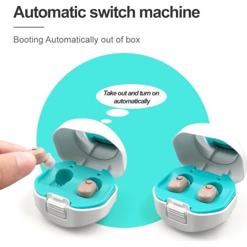 2021 New best Mini Ear Hearing Aids Apparatus In Ear Invisible Hearing Aid Assistant Adjustable Sound Amplifier For Deaf Elderly