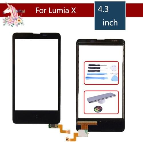 4.3"For X RM980 Touchscreen For Nokia Lumia X A110 RM 980 RM980 Mobile Phone Touchscreen Panel Front Glass Lens