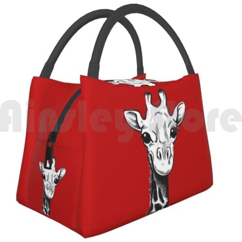 Cooler Lunch Bag Picnic Bag Giraffe Cute Sabana Africa Giraffe Jirafa Animal Animales Manchas Africa Sabana