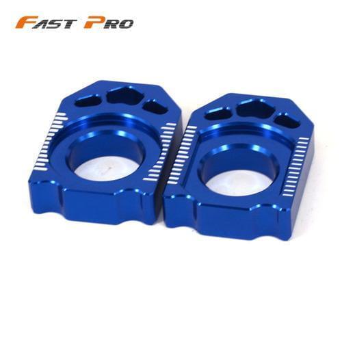 Motorcycle CNC Rear Chain Adjuster Axle Block For YAMAHA YZ125 YZ250 YZ250F YZ450F YZ250X YZ250FX WR250F WR450F WR250R WR250X