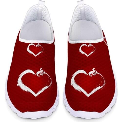 Women Running Walking Shoes Hot Autumn New Mesh Breathable Knit Ladies Custom pattern Sneakers Soft Platform Slip On Loafers