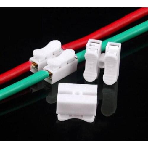 100pcs CH-2 fast connection terminal, wire connector connector, column pressing type docking LED lamp CH-2 position