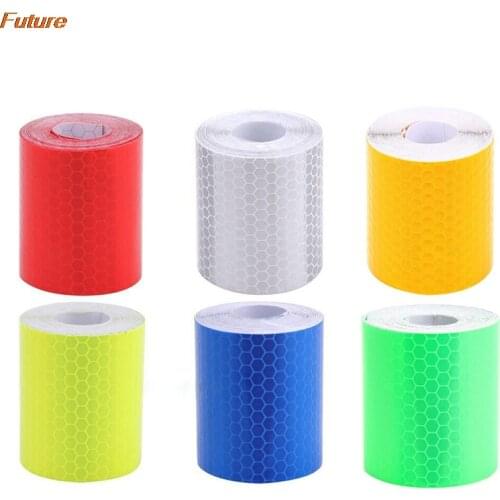 100cm X 5cm Waterproof Warning Tape Sticker Warning Light Reflective Sticker Protective Sticker Reflective Film Car Safety Sign