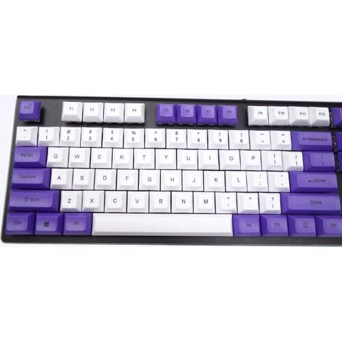 108-key PBT Dye-sublimation Novelty Keycaps DSA Keycaps ANSI Top Print for Cherry MX Switches Mechanical Keyboard