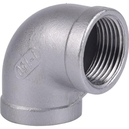 316 Stainless Steel Elbow 90 Degree, Female x Female BSPT Thread, 1/4" 3/8" 1/2" 3/4" 1" 1-1/4" 1-1/2" 2"-Pipe Fitting
