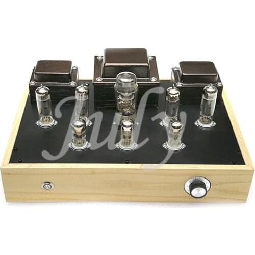 6P15 push-pull tube power amplifier, 15W * 2 amplifier, frequency response: 20HZ-28KHZ (-1DB), pure hand-built