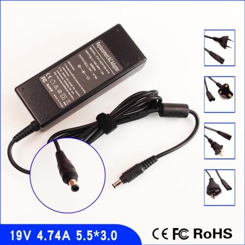 19V 4.74A Laptop Ac Adapter Power SUPPLY + Cord for Samsung X22 X25 X30 X50 X60 X65 X460 X520 X420 X120