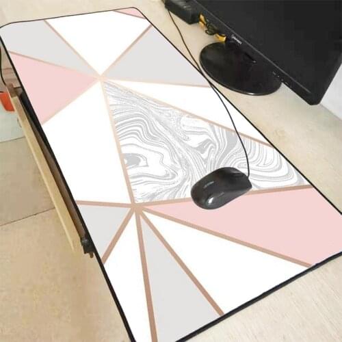 Mairuige 900x400mm Rose Gold Marble Keyboards Mat Rubber Gaming Large mousepad Desk Mat Decorative desktop gaming mouse mat pad