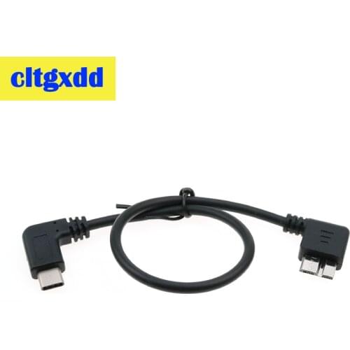 Cltgxdd USB 3.1 Type-C to USB 3.0 Micro B Data Cable Connector For HDD External Hard Drive Smartphone Cell Phone MacBook (Pro PC