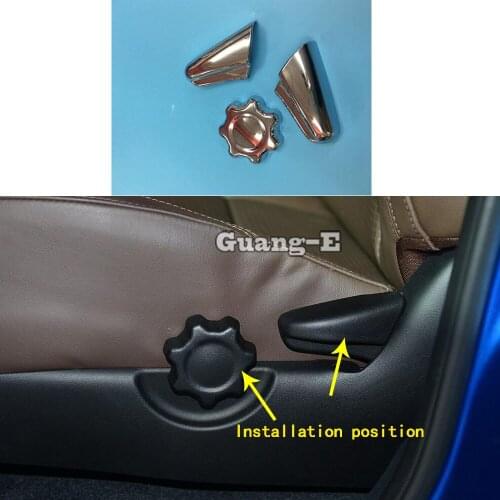 For Toyota Tacoma 2015 2016 2017 2018 2019 2020 Car Body Styling Cover Sticker Seat Adjustment Knob Button Switch Trim Parts