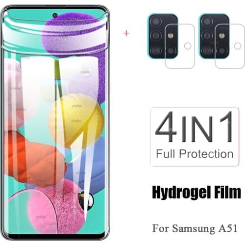 Hydrogel Film for Samsung Galaxy A51 HD Clear Screen Protectors samsung a51 Gelaxi a 51 sm-a515f/dsm Camera Lens Film not glass