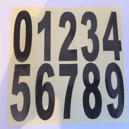 Customized Door Number Sticker Sets Vinyl Sticker Door Plaques Signn Plates House Signs